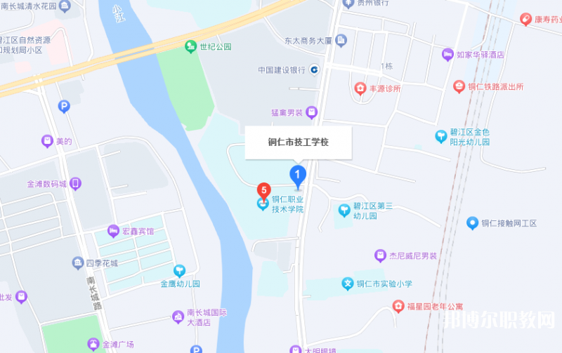 銅仁市技工學校地址，乘車路線