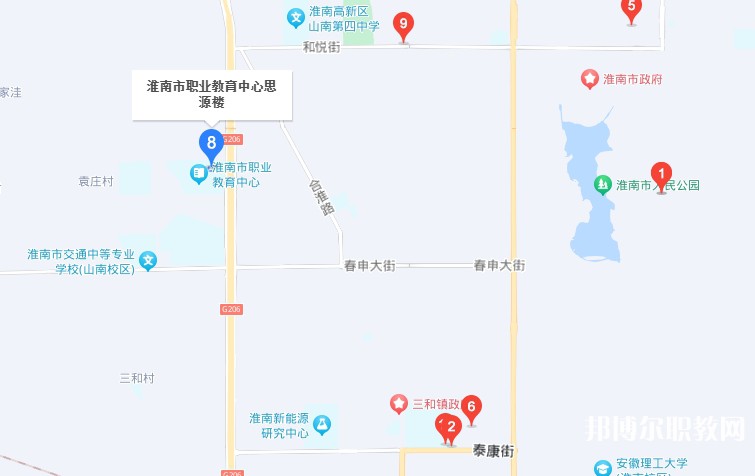 淮南經(jīng)濟技術(shù)學校地址，乘車路線