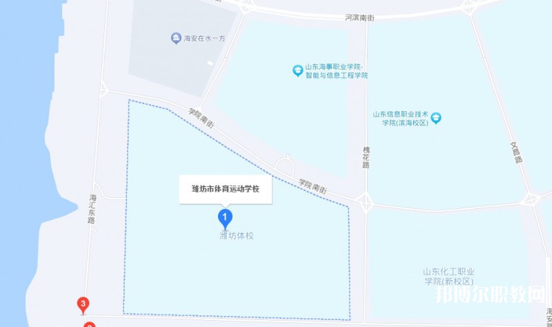 濰坊市體育運動學校地址，乘車路線