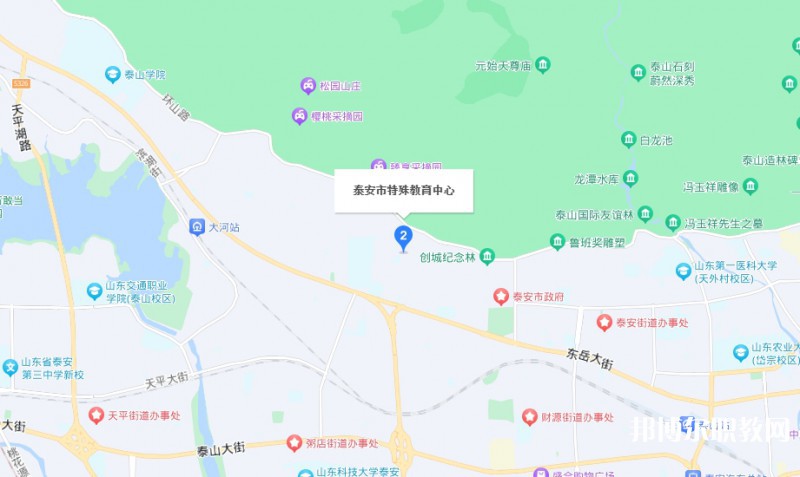 泰安市特殊教育中心地址，乘車路線