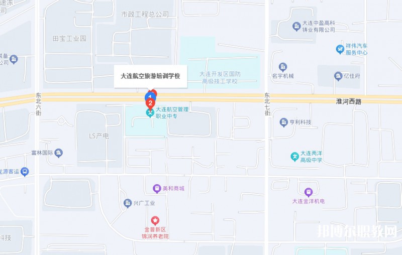 大連航空管理中等職業(yè)技術(shù)學(xué)校地址，乘車路線