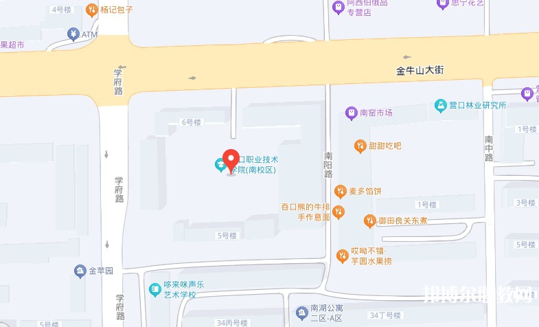 營口市信息技術(shù)學(xué)校地址，乘車路線