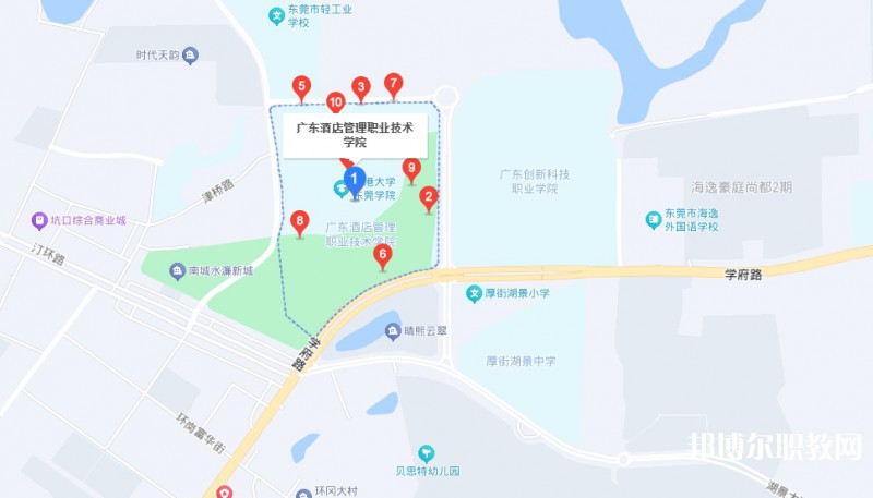 廣東酒店管理職業(yè)技術(shù)學(xué)院中職部地址，乘車路線