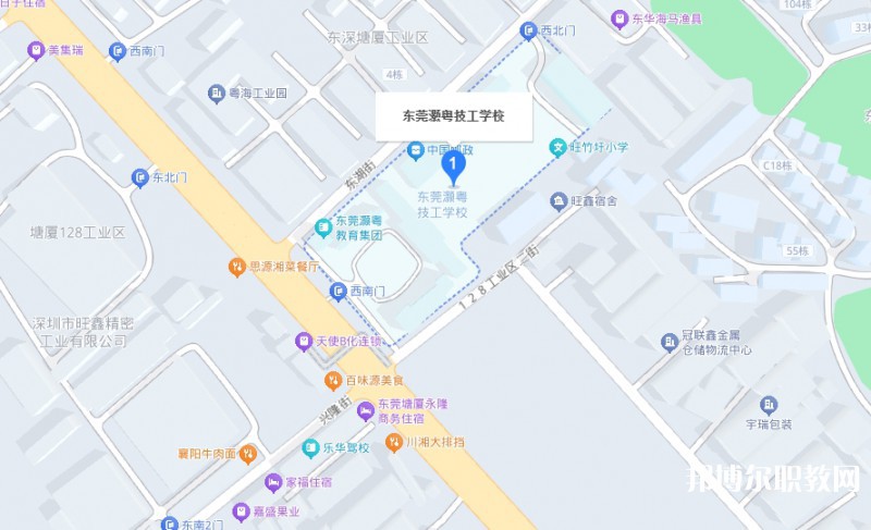 東莞市灝粵技工學校地址，乘車路線
